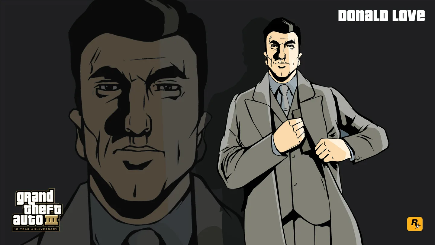 Donald Love in a grey suit