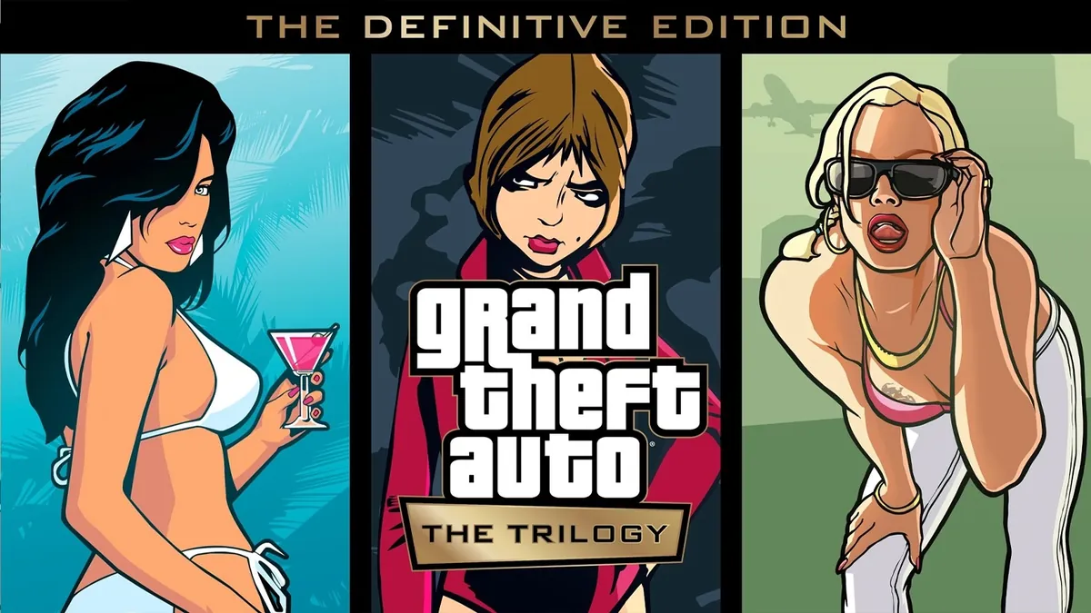 Grand Theft Auto: The Trilogy: The Definitive Edition key art