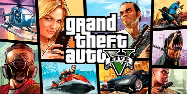 Grand Theft Auto V key art