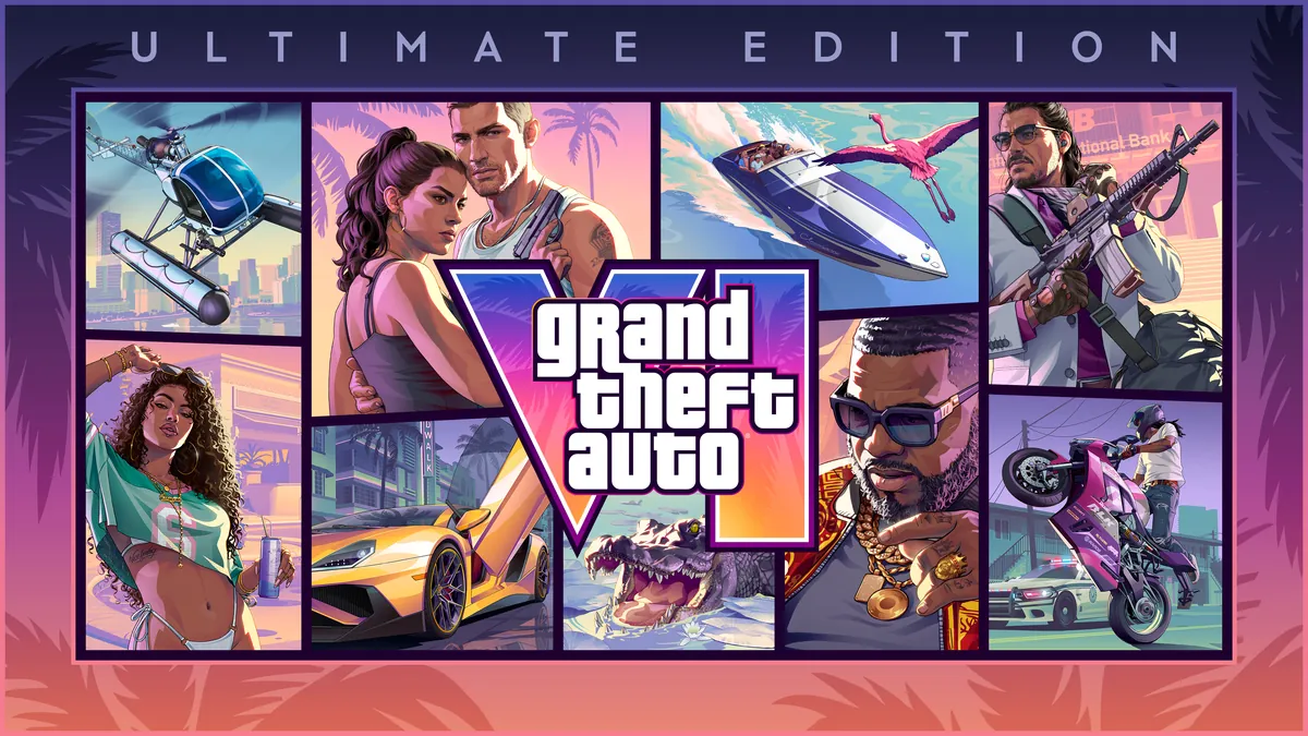 Grand Theft Auto VI Ultimate Edition official key art