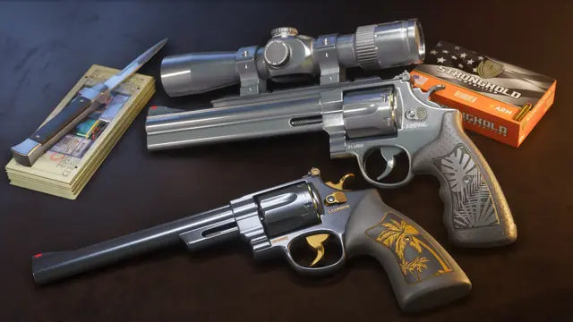 The Hawk and Little Morgan revolvers from the GTA 6 Ultimate Edition