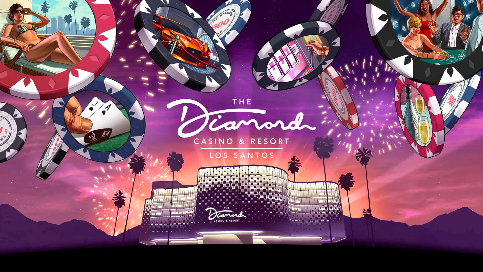 The Diamond Casino & Resort in GTA Online, official Rockstar Games artwork