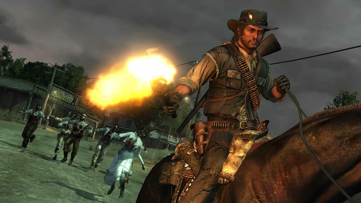 A scene from Red Dead Redemption: Undead Nightmare