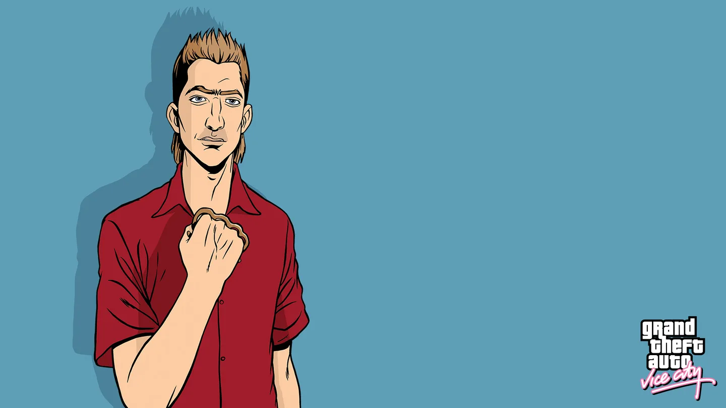 Kent Paul in a red shirt