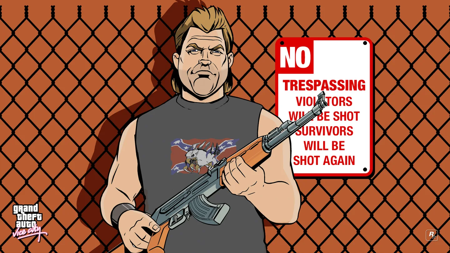 Phil Cassidy holding a rifle